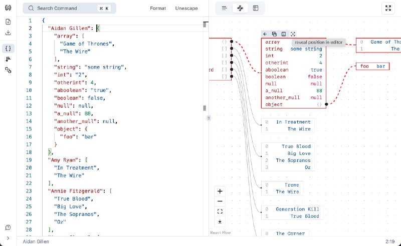 又一个在线 JSON 格式化工具 - JSON For You● 中国大陆版: 