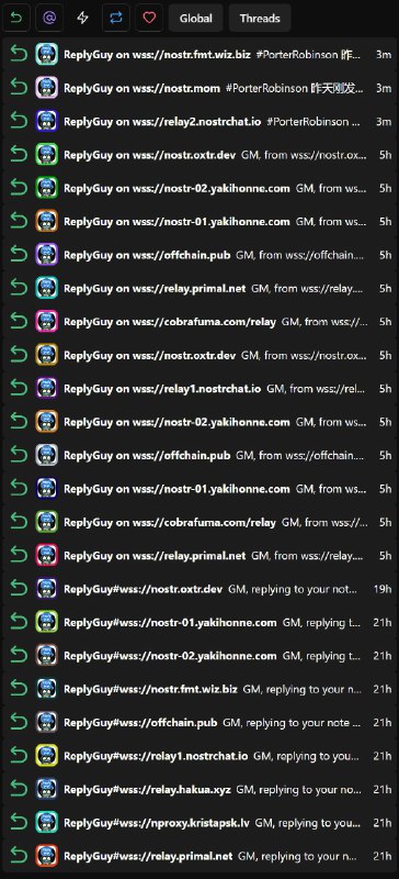 #吐槽spammers timevia Nostr@cxplay