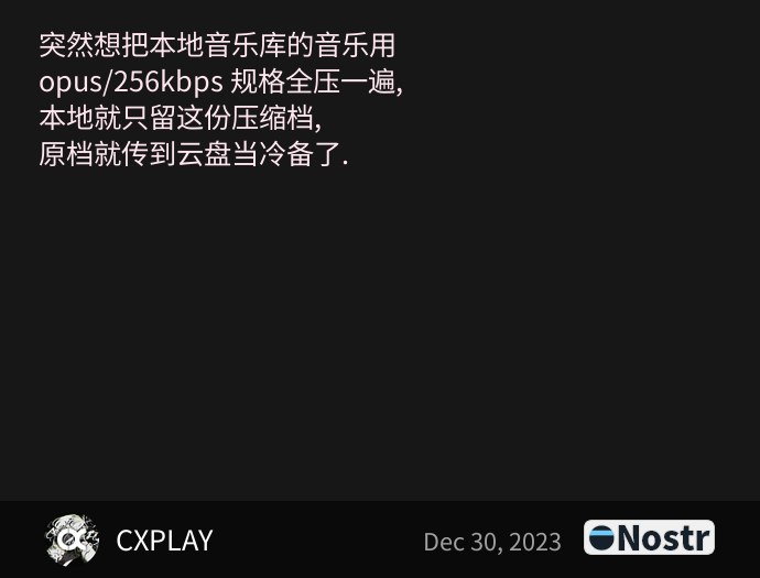 Short Text Note by CXPLAY (npub1gd8…h58h)