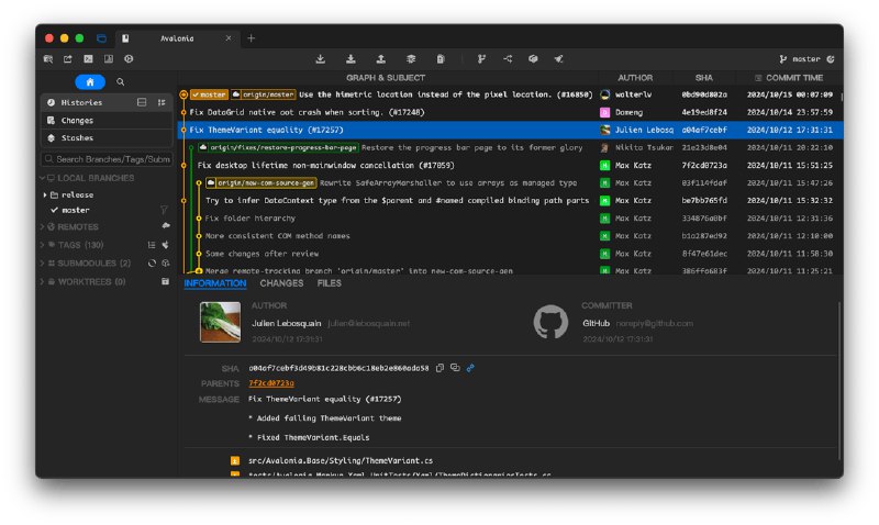 C# 写的跨平台 git GUI: sourcegit-scm/sourcegit: Windows/macOS/Linux GUI client for GIT users#Software #Windows #macOS #Linux #git #opensourcevia @cxplay@sir.social