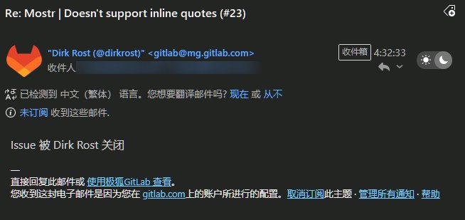 #吐槽In reply to nevent1q…x2dd_________________________GitLab.com 好像也引入了极狐的本地化... 差点条件反射以为极狐找上门来了.via Nostr@cxplay