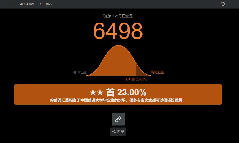 #吐槽中文词汇量测试(你的中文词汇量是多少？)