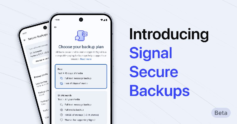 Introducing Signal Secure Backups