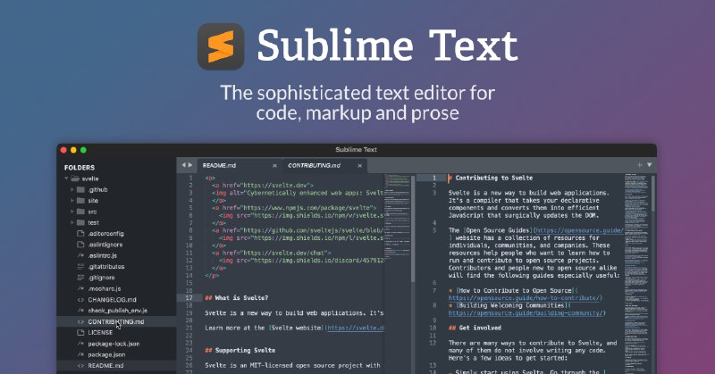 Sublime Text - the sophisticated text editor for code, markup and prose