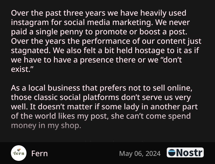 Short Text Note by Fern