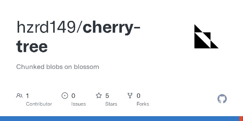 GitHub - hzrd149/cherry-tree: Chunked blobs on blossom