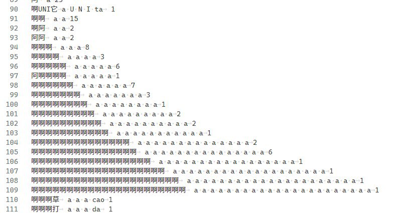 #吐槽In reply to nevent1q…q8s5_________________________我说三十万行 rime 词库你可能会觉得很多, 但是一看码表就知道了, 水分是相当的大, 而且没有行之有效的去重和压缩办法, 所以才有了这么多. 高频和有效词汇部分我估计只有 50% 不到吧?via Nostr@cxplay