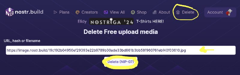 #吐槽And make GDPR happy.quoting nevent1q…lv2gPSA: I’ve been shamed by the Japanese community into finally getting around to implementing the delete functionality for the free uploads. 🐶🐾😂🫂 Now, nostr.build will not only allow nip96 compliant deletion of the media, but you can also delete your own free uploads on the page. It does require for you to have Nostr extension, but it’s a start! 🐶🐾🫡via Nostr@cxplay