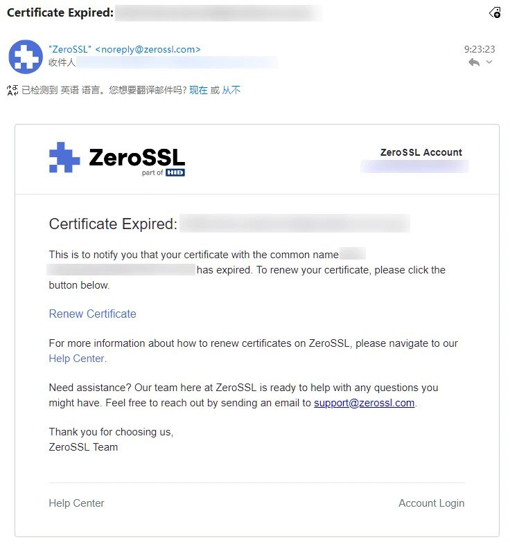 #吐槽In reply to nevent1q…k5cc_________________________原来 ZeroSSL 也有过期提醒 :bili_doge:via Nostr@cxplay