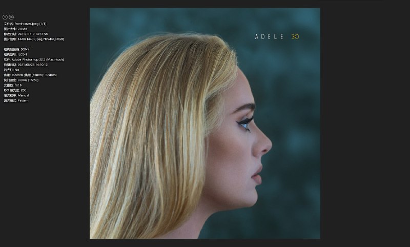 封面居然连 EXIF 信息都保留了😂 #吐槽