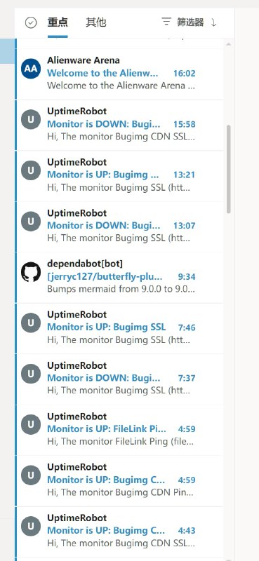我他妈已经被这个 UptimeRobot 烦死了💩 #吐槽我他妈已经被这个 UptimeRobot 烦死了💩 #吐槽