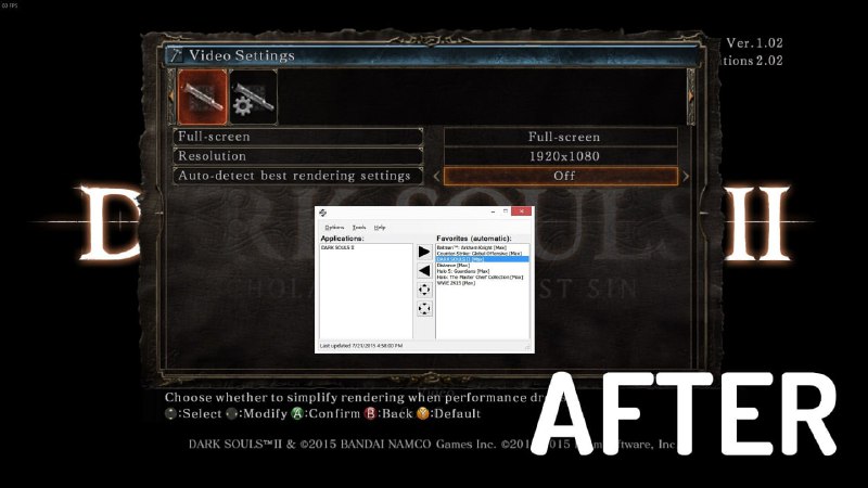 Borderless-Gaming - 强制全屏与窗口无边框化一个 Windows 上的小工具, 主要用途就是将不支持全屏的窗口以全屏模式显示以及将窗口化的程序去掉程序界面边框(主要为游戏玩家).大部分游戏都支持两种全屏模式: 全屏独占和全屏窗口化, 对于游戏来说 全屏能够更好利用显卡资源, 很多游戏都会提供全屏独占和全屏窗口化两种选项, 全屏独占这种模式和全屏窗口化的区别就是一旦切换前台进程就会最小化游戏进程, 而全屏窗口化由于还会存在一层系统给程序的 