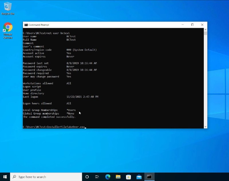 新的 Windows 0day 提权漏洞披露: 基于更新补丁仅需可执行程序昨天(22日), 安全研究员 Naceri 在 Github 上发布了一个新的 0day 概念漏洞验证仓库, 称这个漏洞适用于所有正受支持的 Windows 版本(包括 Windows 11 和 WinServer 2022 以及安装过 11 月更新补丁的 Windows).本来, 微软 11 月的更新补丁修复了一个 