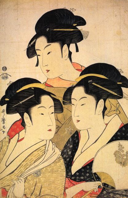 对于小眼睛，几百年前，我们的古典艺术里的美人就以丹凤眼为美，甚至影响到了东瀛日本，从中国仕女图到日本浮世绘中的女性形象，都是这样的细眉小眼